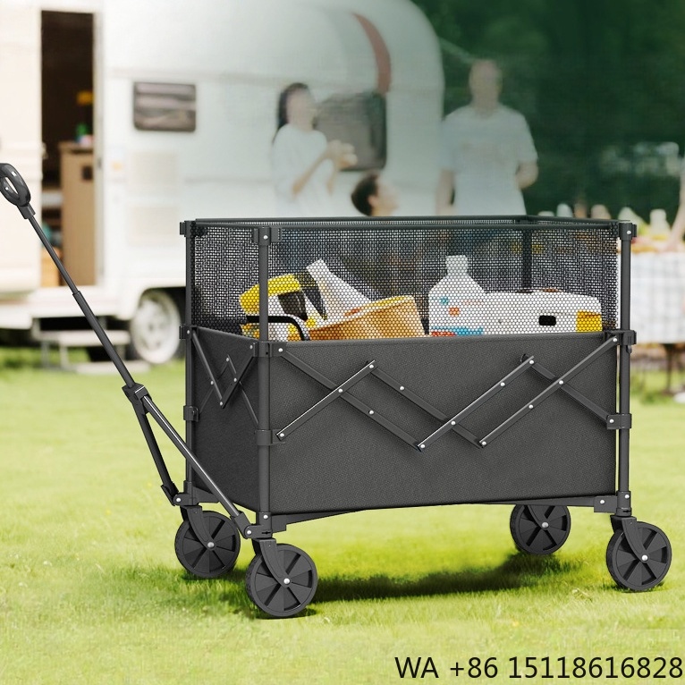 Outdoor Furniture Table - Carrinho Utilitário Dobrável de Aço Durável