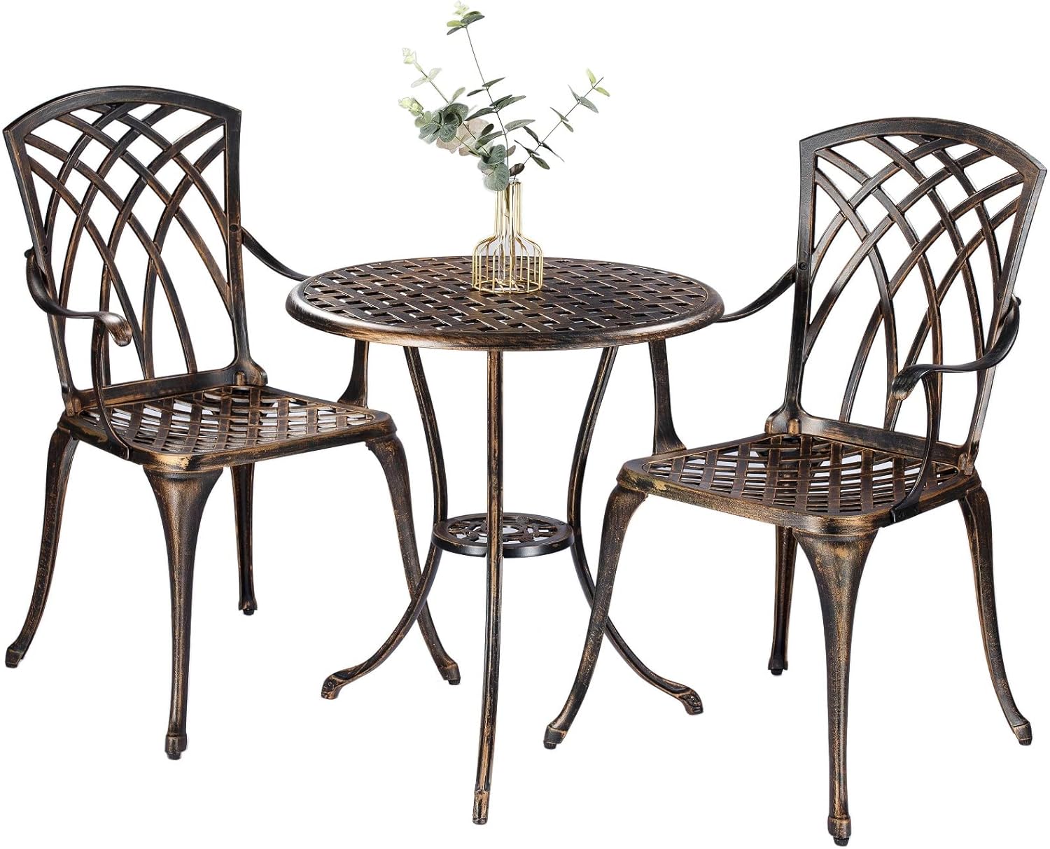 Outdoor Furniture Table - Conjunto de bistrô de 3 peças