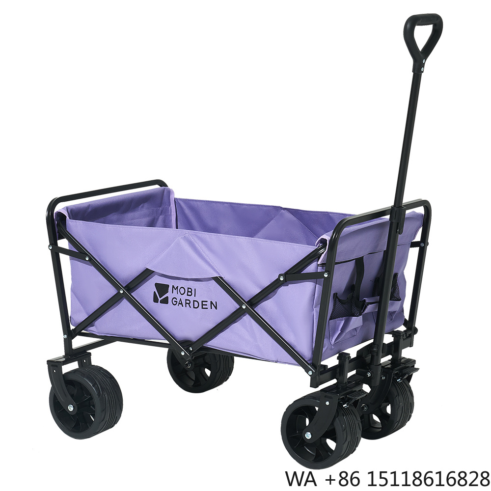 Outdoor Furniture Table - Carrinho Portátil Dobrável de Quatro Rodas
