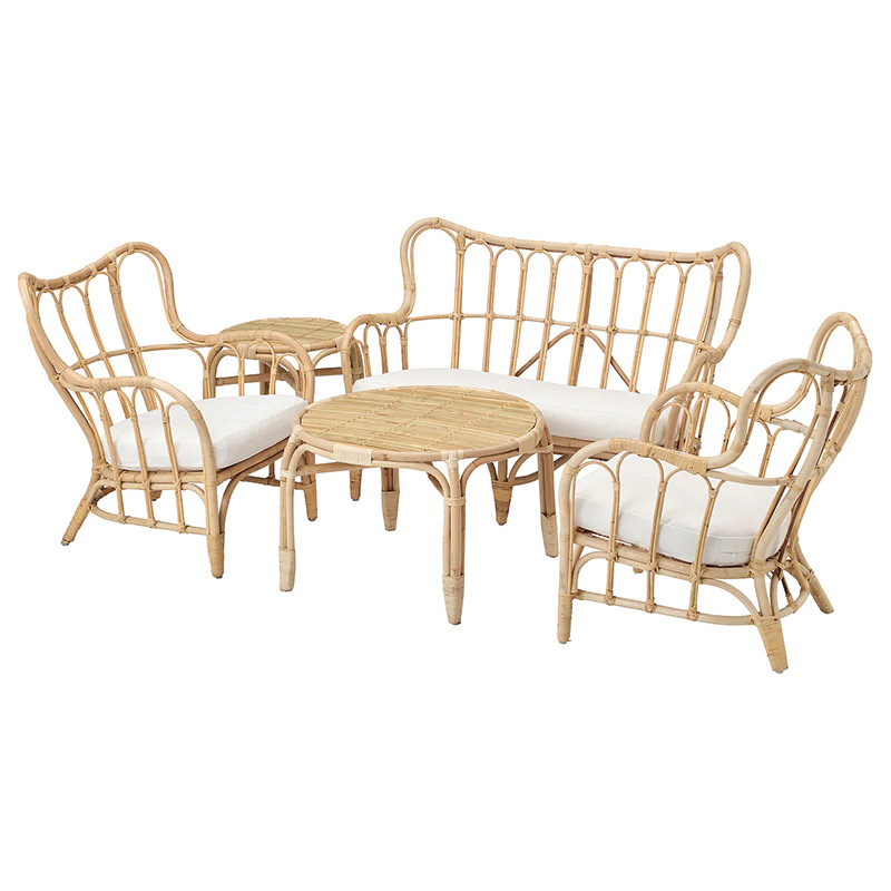Outdoor Furniture Indonesia - Sofá de Rattan Natural Personalizado para