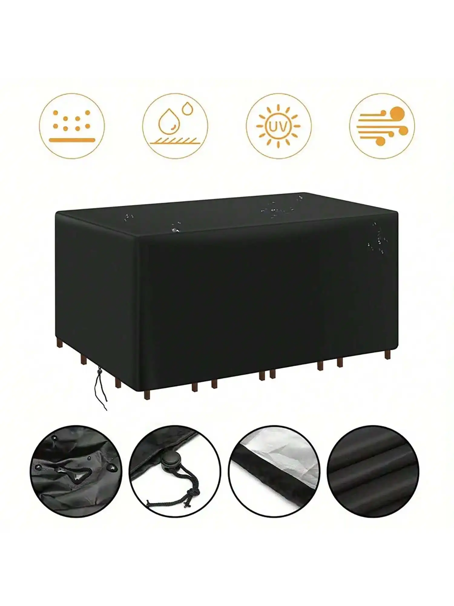 Outdoor Furniture Table - Capa Protetora Impermeável para Mobiliário de