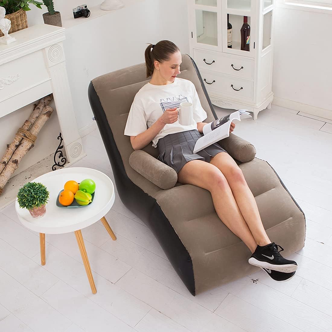 Outdoor Furniture Hay - Sofá preguiçoso dobrável, espreguiçadeira inflável, dobras