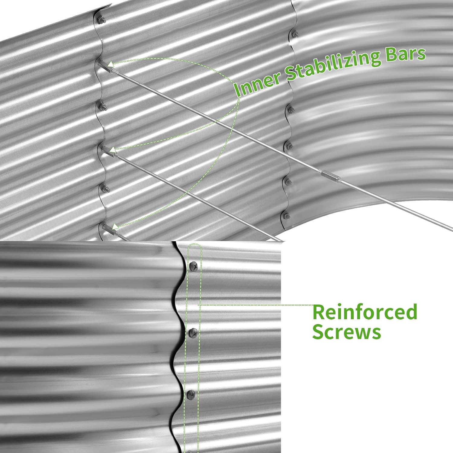 Canteiro Elevado Galvanizado,  - Planter Raised Metal avaliação e preço