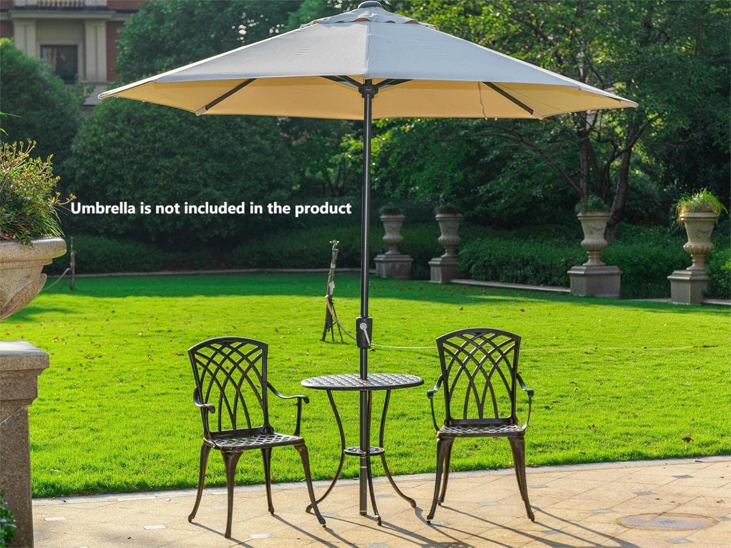 Conjunto de bistrô de 3 peças  - Outdoor Furniture Table avaliação e preço