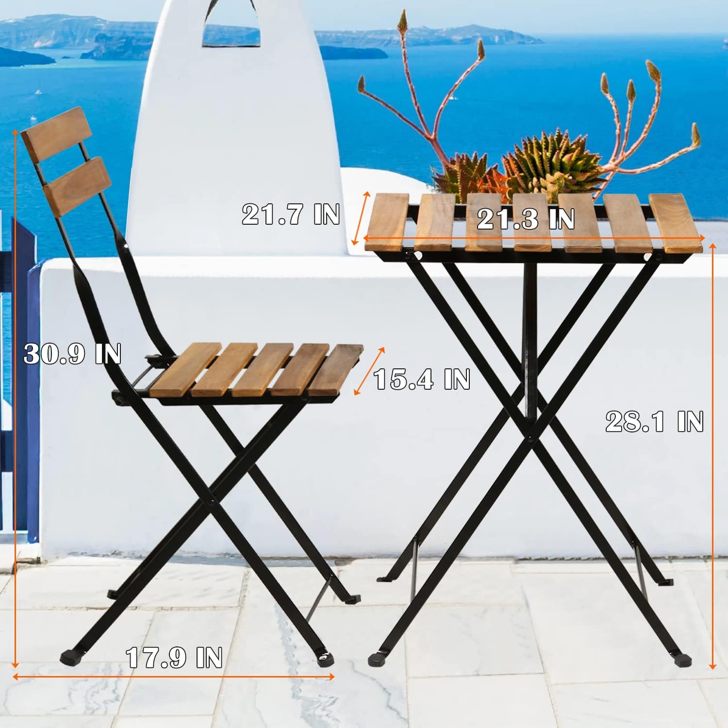 Conjunto de bistrô dobrável de - Outdoor Furniture Table avaliação e preço