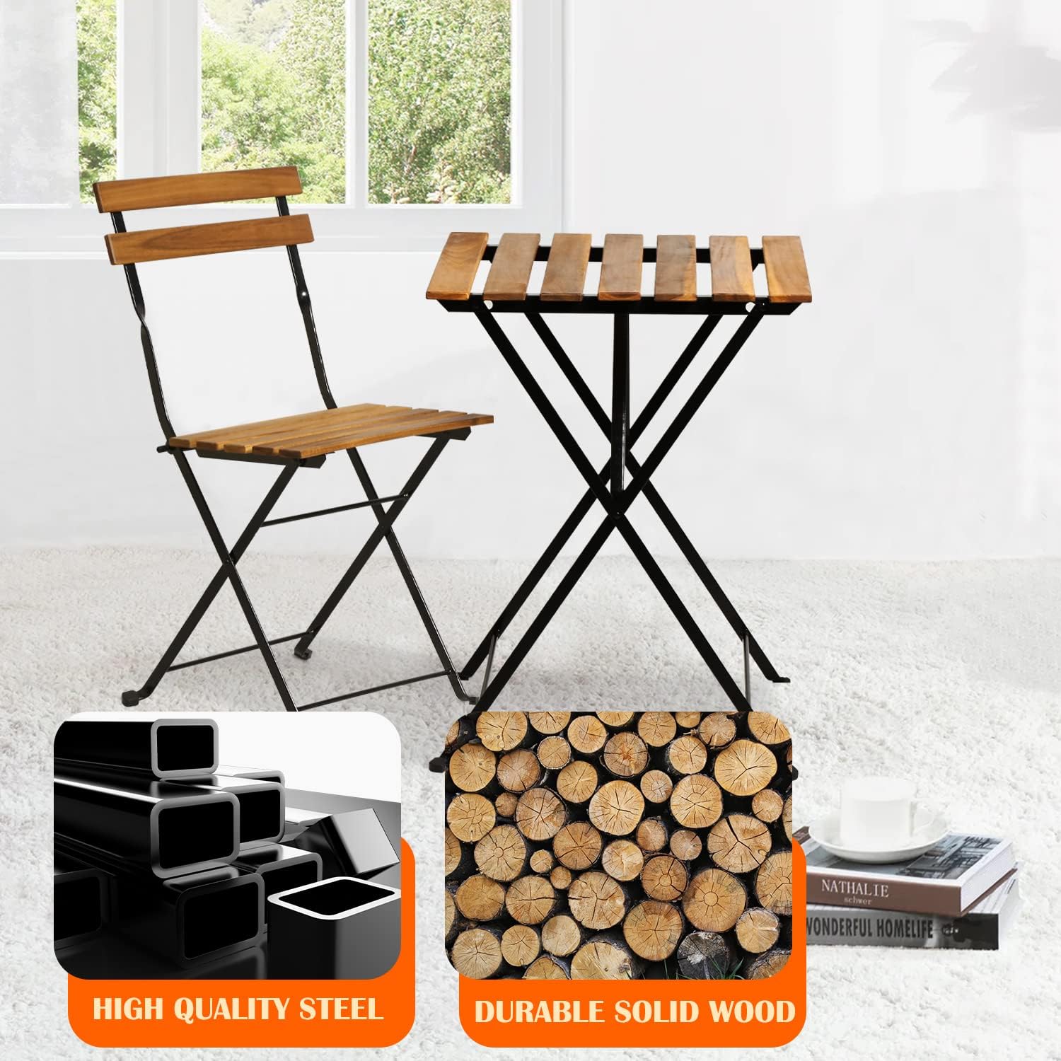 Conjunto de bistrô dobrável de - Outdoor Furniture Table avaliação e preço