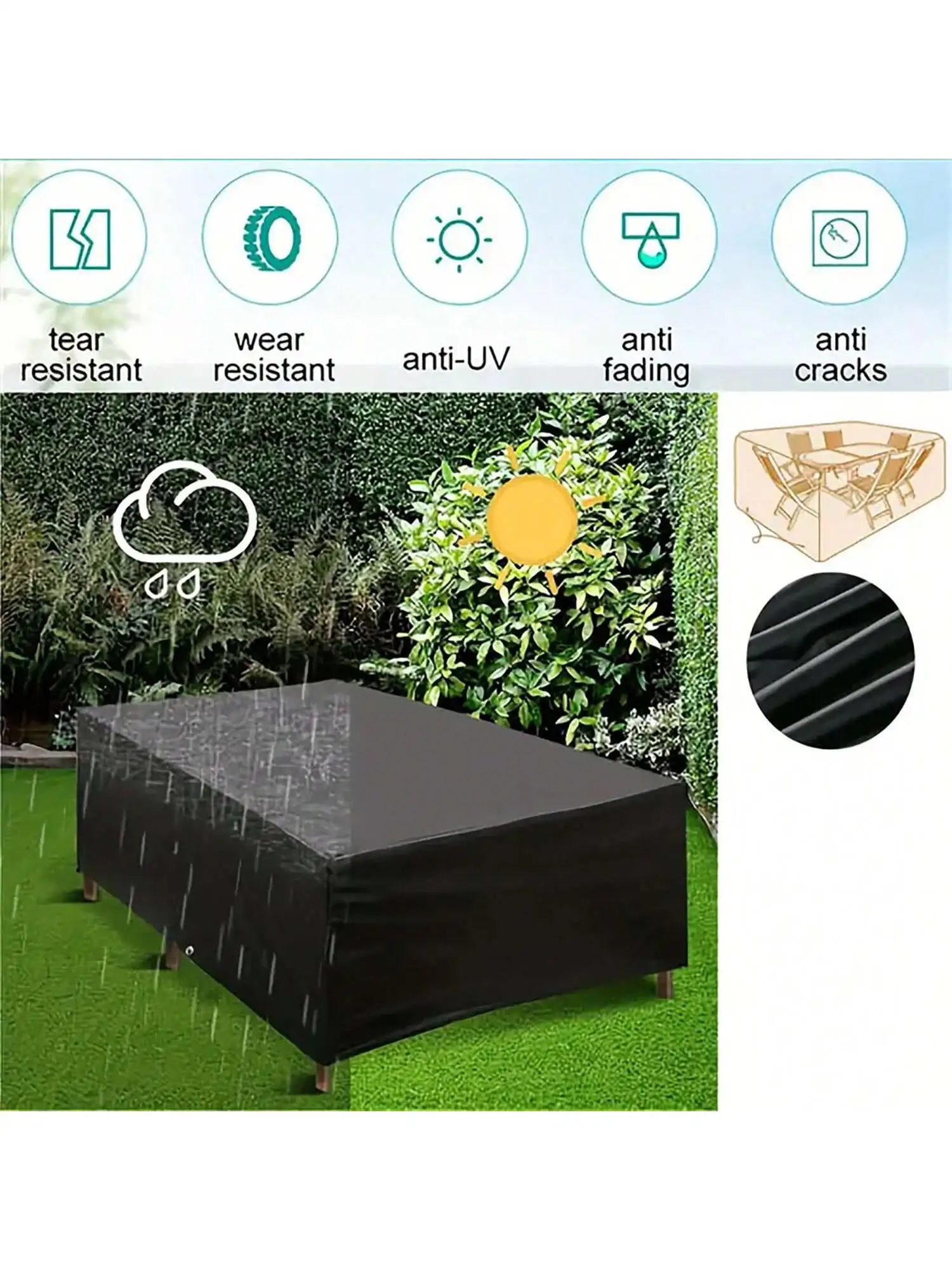 Capa Protetora Impermeável par - Outdoor Furniture Table avaliação e preço