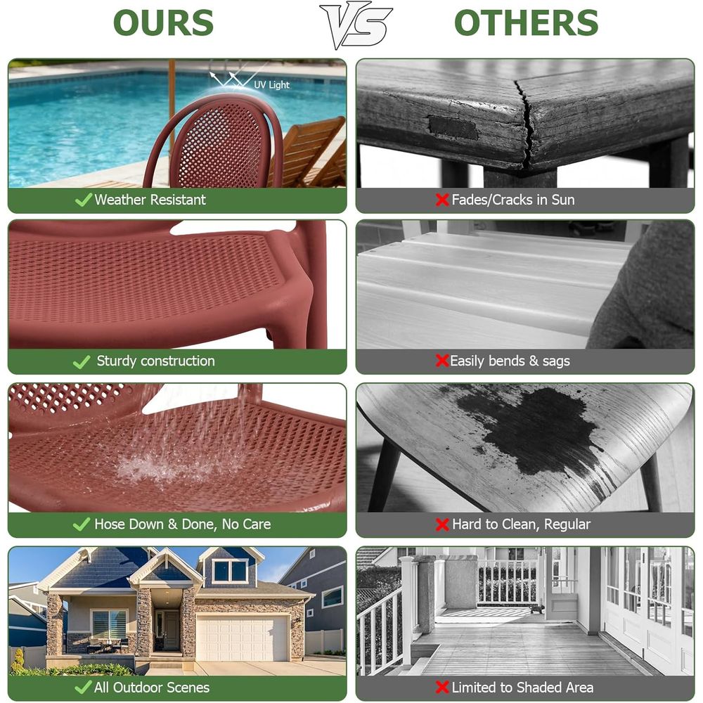 Conjunto de 6 Cadeiras de Jant - Outdoor Furniture Easy To Clean avaliação e preço