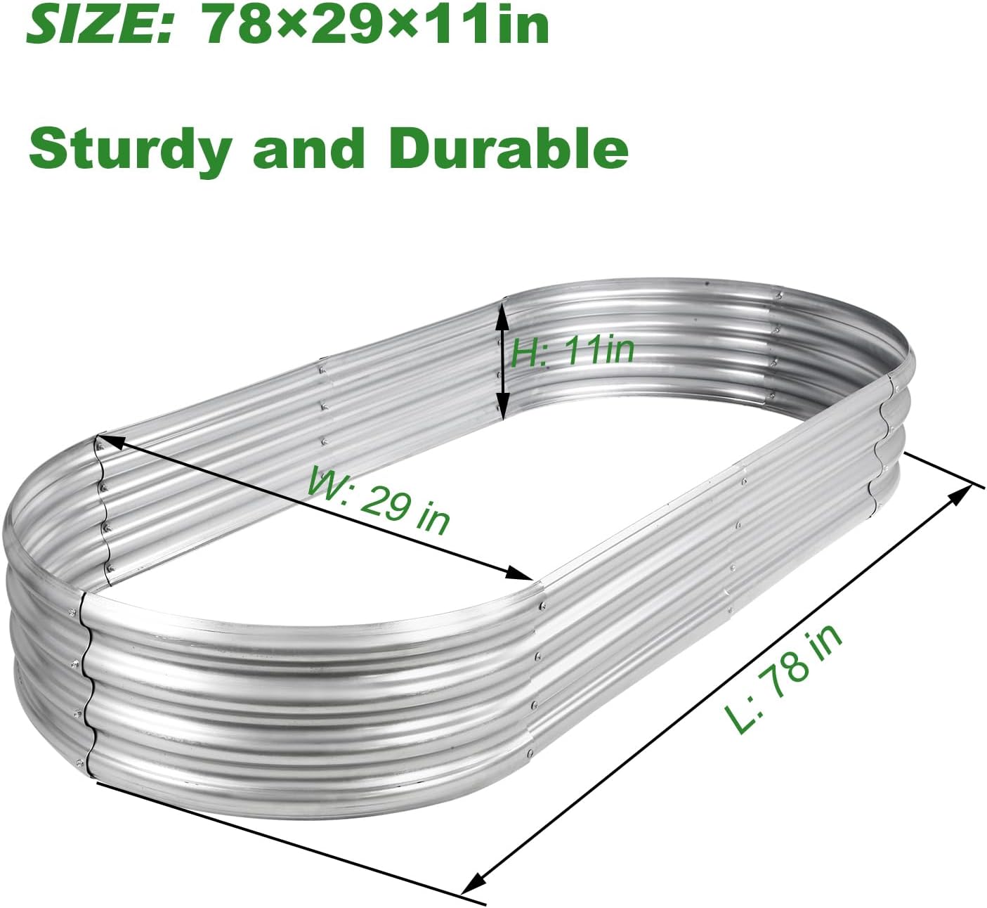 Canteiro Elevado Galvanizado C - Planter Raised Metal avaliação e preço