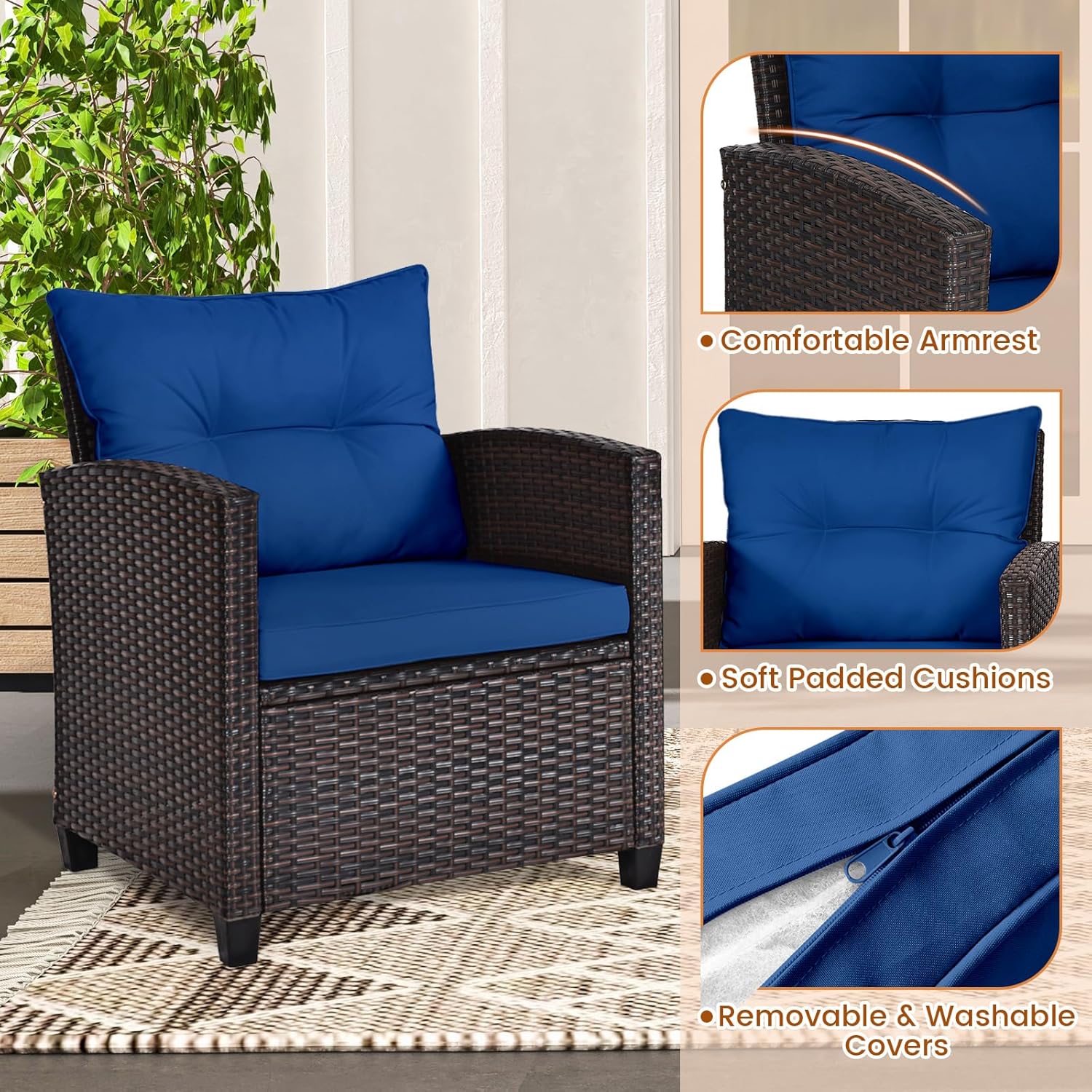 Conjunto bistrô de 3 peças em  - Outdoor Furniture Table avaliação e preço